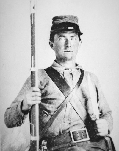 Menig John LeRoy Williams, konfødereret hærsoldat (s/h-foto) af American Photographer
