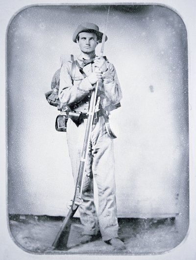 Menig Thomas Taylor, Confederate Army Soldier (s/h-billede) af American Photographer