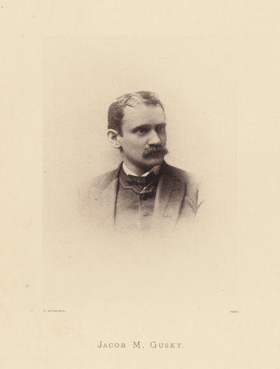 Fremtrædende pennsylvanere: Jacob M Gusky (s/h-foto) af American Photographer