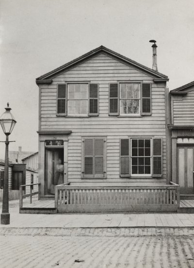 Bopæl på 42 Monroe St., Chicago, 1869 af American Photographer