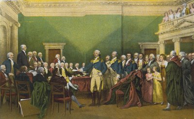 General Washingtons afskedsbegæring, Annapolis, 23. december 1783 (farvefoto) af American Photographer