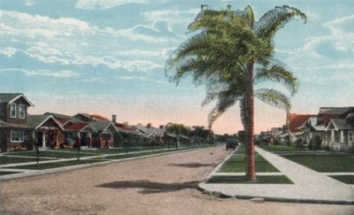 San Diego, Californien: Residence Street (farvefoto) af American Photographer