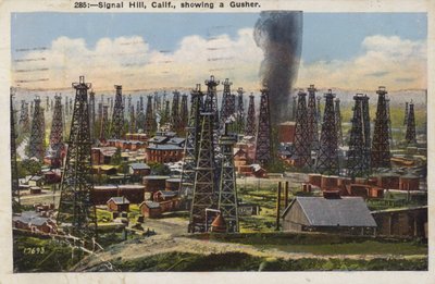 Signal Hill, Californien, viser en Gusher (foto) af American Photographer