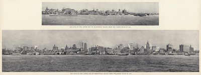Sky-Line af den nedre ende af Manhattan Island fra North River (s/h foto) af American Photographer