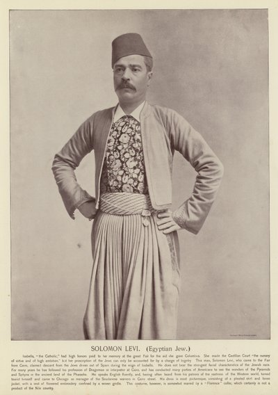 Solomon Levi, egyptisk jøde af American Photographer