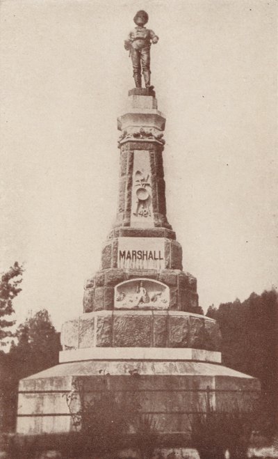Monumentet for guldopdageren i Coloma, Californien (s/h-foto) af American Photographer