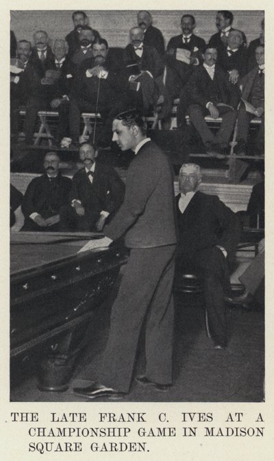 Afdøde Frank C Ives ved et mesterskabsspil i Madison Square Garden (s/h-billede) af American Photographer