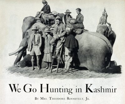 Theodore Roosevelt III og Eleanor Butler Alexander-Roosevelt på jagt i Kashmir, 1925 af American Photographer