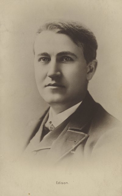 Thomas Edison (1847-1931), amerikansk opfinder af American Photographer