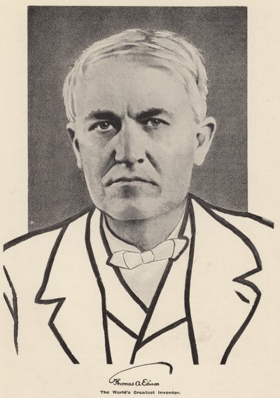 Thomas Edison (s/h-foto) af American Photographer