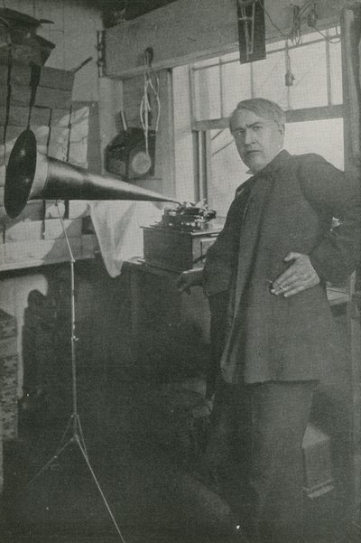 Thomas Edison i sit værksted af American Photographer
