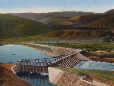 Truckee River Dam, Nevada (farvefoto) af American Photographer