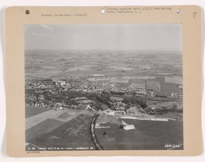 Udsigt over Hershey, Pennsylvania, 26. maj 1931 (s/h-billede) af American Photographer