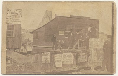W. D. Kerfoot Block, 1871 af American Photographer