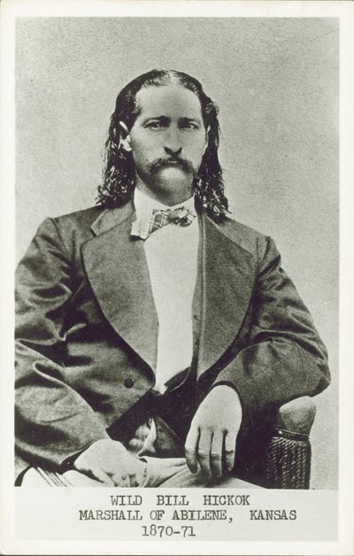 Wild Bill Hickok, revolvermand, gambler og lovmand i det amerikanske vest (s/h-billede) af American Photographer