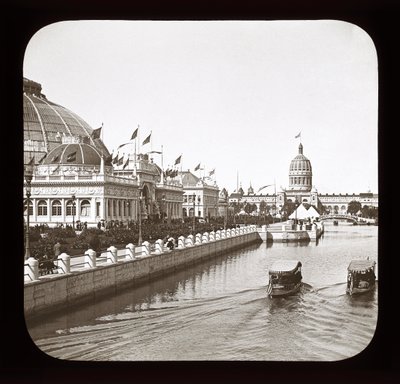 Verdens colombianske udstilling: Horticultural Building og Illinois State Building, Chicago, 1893 (lanternerutsjebane) af American Photographer