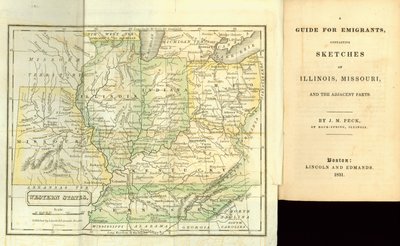 A Guide for Emigrants, indeholdende skitser af Illinois, Missouri og de tilstødende dele, af J.M. Peck, udgivet af Lincoln og Edmands, Boston, 1831 af American School