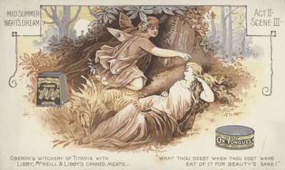En skærsommernatsdrøm, anden akt, scene iii (chromolitho) af American School
