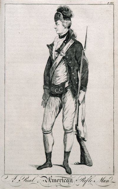 A Real American Rifleman, side 212 fra Imparial History of the War af American School