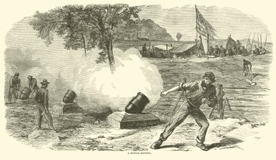 Et mørtelbatteri, juni 1864 af American School