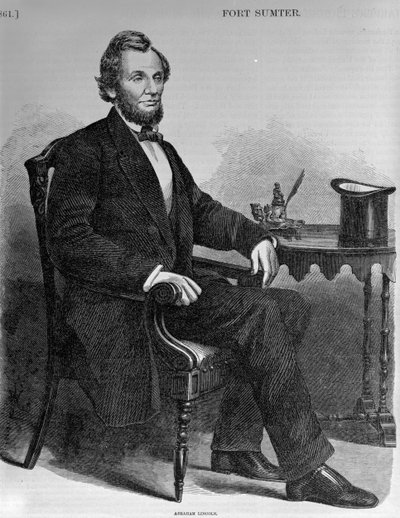 Abraham Lincoln, fra Harpers Pictorial History of the Civil War af American School