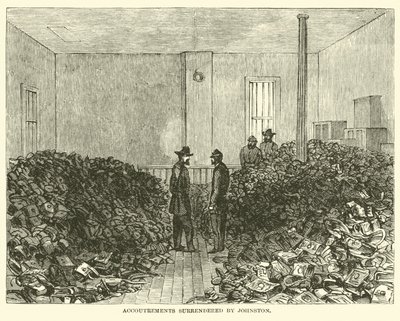 Udstyr overgivet af Johnston, april 1865 af American School