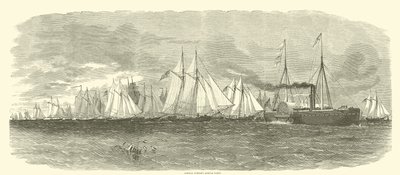 Admiral Porters morterflåde, 1862 af American School
