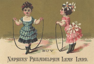 Annonce for Naphys Philadelphia Leaf Lard, ca. 1880 af American School