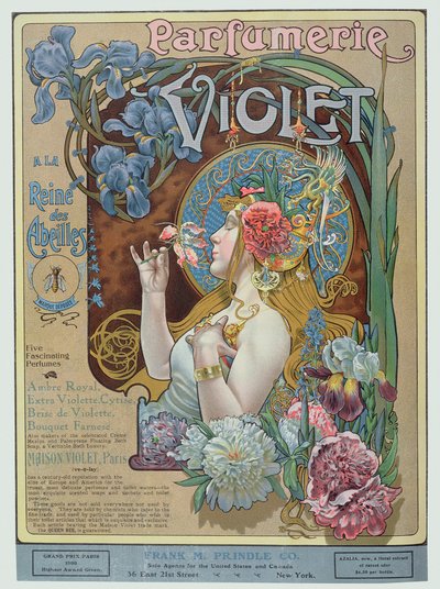 Annonce for parfumeforretningen "Violet", Paris, fra "The Theatre Magazine". af American School