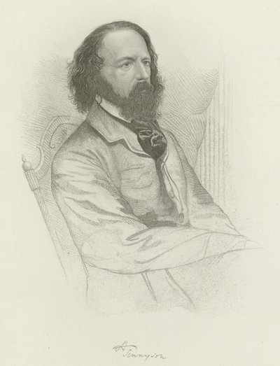 Alfred, Lord Tennyson af American School