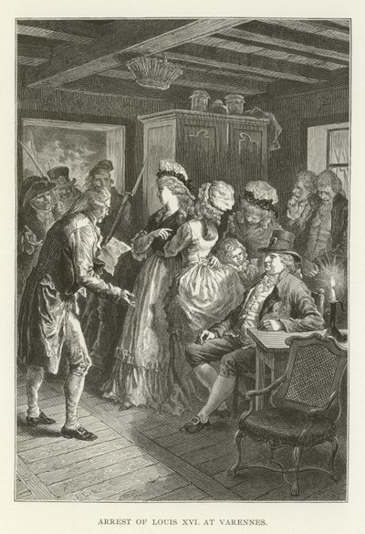 Arrestation af Ludvig XVI i Varennes af American School