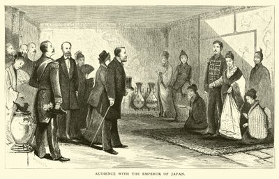 Publikum med kejseren af Japan af American School