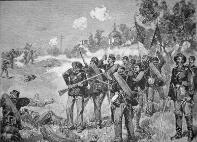 Slaget ved Gettysburg, på nært hold den første dag af American School
