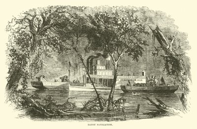 Bayou Navigation, marts 1863 af American School