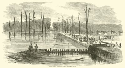 Bryd i Mississippi Levee, nær kanalen, marts 1863 af American School