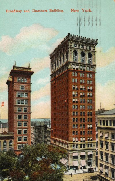 Broadway and Chambers Building, New York, ca. 1900-09 af American School
