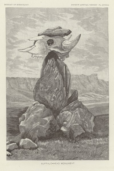 Buffalo-Head Monument af American School