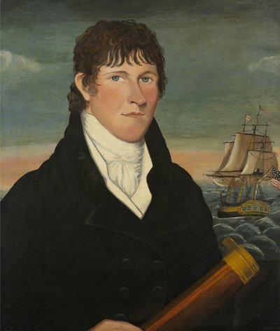 Kaptajn David Bush, 1812 af American School