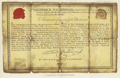 Certifikat fra Tshekatshakemau af American School