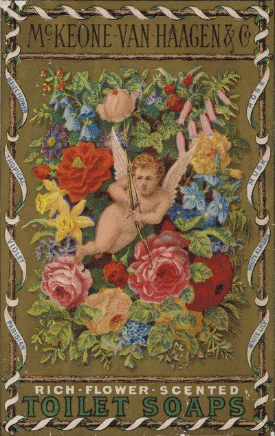 Kerub med blomster af American School