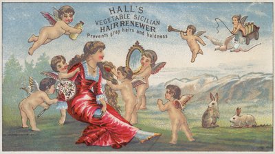 Cherubs Brushing Ladys Hair af American School