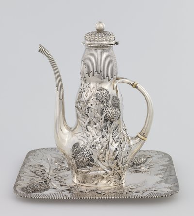Kaffekande, 1891 (sølv og elfenben) af American School