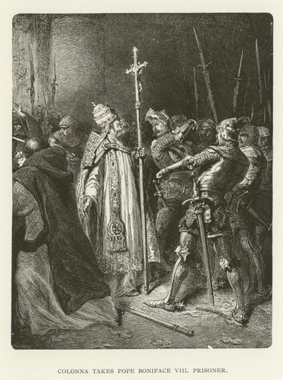 Colonna tager pave Boniface VIII til fange af American School