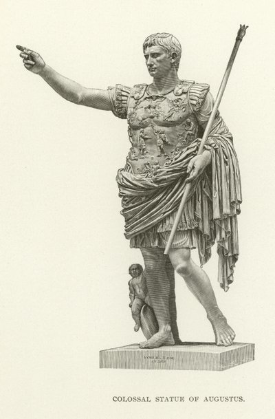 Kolossal statue af Augustus af American School