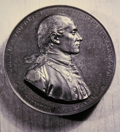 Erindringsmedalje for John Paul Jones, efter et portræt af Jean-Antoine Houdon af American School