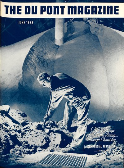 Commercial Fertilizer, forside af DuPont Magazine, juni 1938 af American School