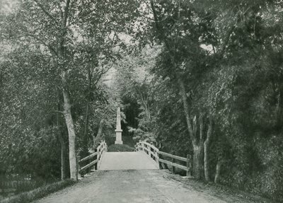 Concord Bridge, Lexington (fotogravure) af American School