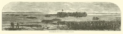 Konfødererede evakuering af Morriss Island, september 1863 af American School