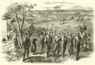 Konfødererede fanger blev ført fra Jonesborough til Atlanta, september 1864 af American School