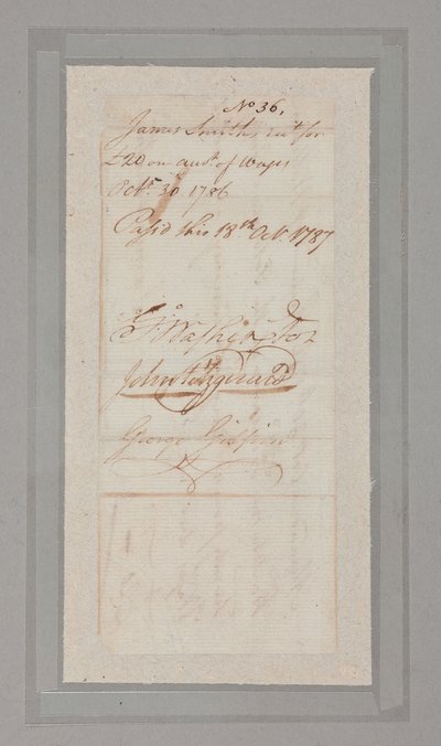 Forfatningskonvention: samling af breve og dokumenter underskrevet af 54 af de 55 delegerede til den historiske konvention fra 1787 (pen og blæk på papir) (se også 2561290-92) af American School